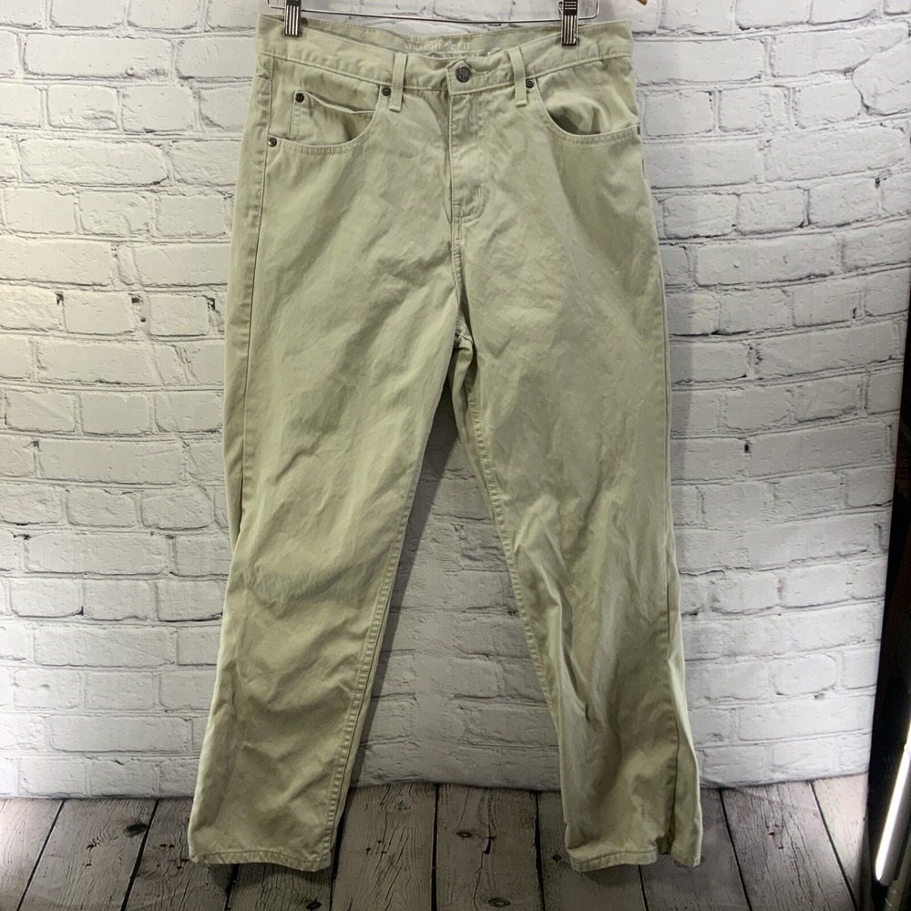 Saddlebred‎ Khaki Pants Mens Sz 32 X 30 Straight Fit FLAW